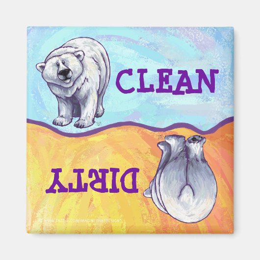 Polaire Beren Giften & Accessoires Magneet (Voorkant)