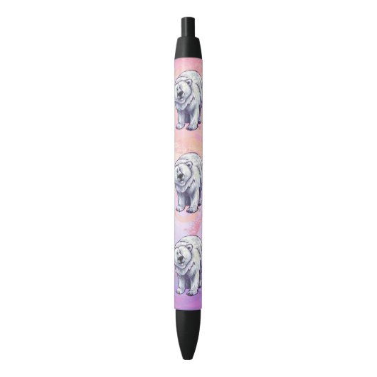 Polaire Beren Giften & Accessoires Zwarte Inkt Pen (Voorkant Verticaal)