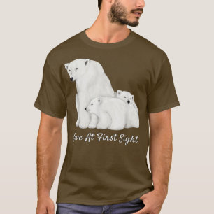 Polaire Beren houden van 1-8 Arctische Cirkel Dier T-shirt