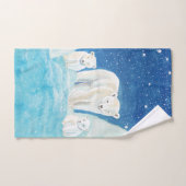 Polaire Beren Illustratie Bad Handdoek (Handdoek)