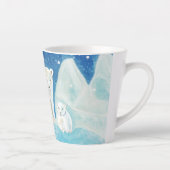 Polaire Beren Illustratie Latte Mok (Rechts)