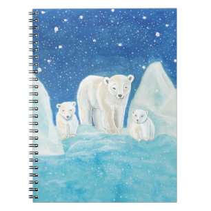 Polaire Beren Illustratie Notitieboek