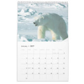 Polaire Beren - kalender van 12 maanden (Jan 2027)