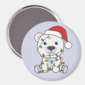 Polaire Beren kerstwinterdieren Polaire Beren Ma Magneet (Voorkant / Achterkant)