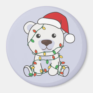 Polaire Beren kerstwinterdieren Polaire Beren Ma Magneet