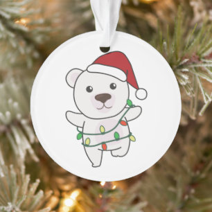 Polaire Beren kerstwinterdieren Polaire Beren Ornament