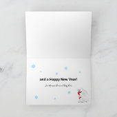 Polaire Beren met geplakte Petten en scharretjes i Feestdagen Kaart (Binnen)