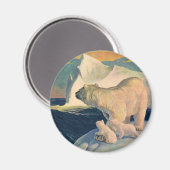  Polaire Beren op Iceberg, wilde Arctische dieren Magneet (Voorkant / Achterkant)