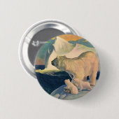 Polaire Beren op Iceberg, wilde Arctische dieren Ronde Button 5,7 Cm (Voorkant /achterkant)
