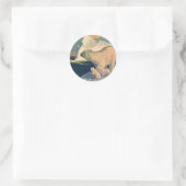  Polaire Beren op Iceberg, wilde Arctische dieren Ronde Sticker (Tas)