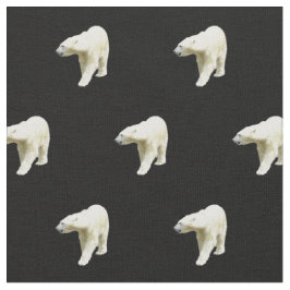 Polaire Beren op zwart Stof