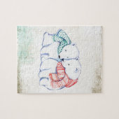 Polaire Beren Paar Legpuzzel (Horizontaal)