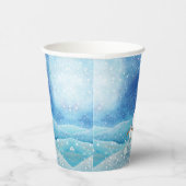 Polaire Beren, Polar Fox, Emperor pinguin en Snowm Papieren Bekers (Rechts)