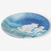 Polaire Beren, Polar Fox, Emperor pinguin en Snowm Papieren Bordje (Gekanteld)