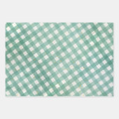 Polaire Beren, siervoorwerpen, kerst met gingham Inpakpapier Vel (Voorkant 3)