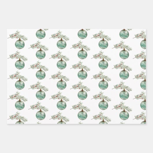 Polaire Beren, siervoorwerpen, kerst met gingham Inpakpapier Vel (Voorkant 2)