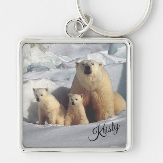 Polaire Beren Sleutelhanger (Voorkant)