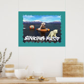 Polaire Beren - Snel zinken Poster (Keuken)