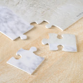 Polaire Beren spelen in de sneeuw. Legpuzzel (Zijkant)