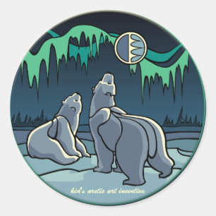 Polaire Beren Stickers Wildlife Art Stickers