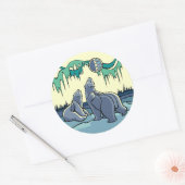 Polaire Beren Sttikkers Wildlife Art Stickers & Gi (Envelop)