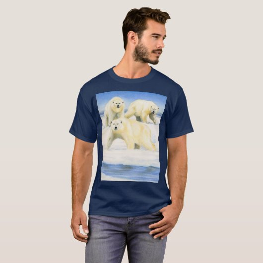Polaire Beren T-Shirt (Voorkant volledig)