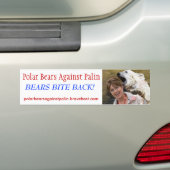 Polaire Beren tegen palin - Gepersonaliseerd Bumpersticker (Op auto)