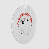 Polaire Beren tegen Trump Ornament (voorkant)