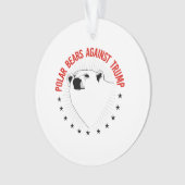 Polaire Beren tegen Trump Ornament (voorkant)