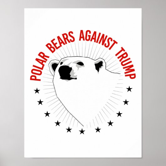 Polaire Beren tegen Trump - - ProScience - Poster (Voorkant)