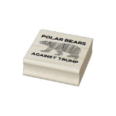 Polaire Beren tegen Trump Rubberstempel (Stempel)