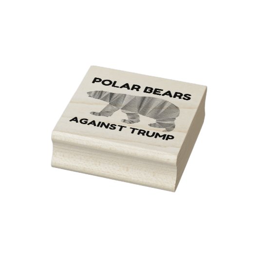 Polaire Beren tegen Trump Rubberstempel (Stempel)