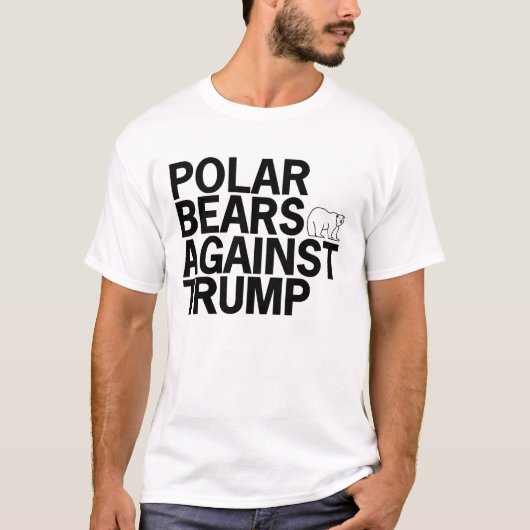 Polaire Beren tegen Trump T-Shirt (Voorkant)