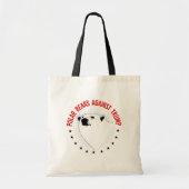 Polaire Beren tegen Trump Tote Bag (Voorkant)
