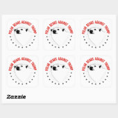 Polaire Beren tegen Trump Vierkante Sticker (Vel)