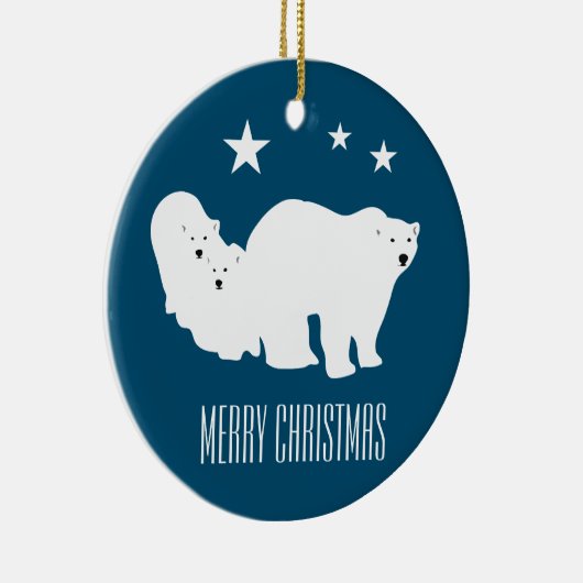 Polaire Beren Versiering kerstversiering Keramisch Ornament (Rechts)