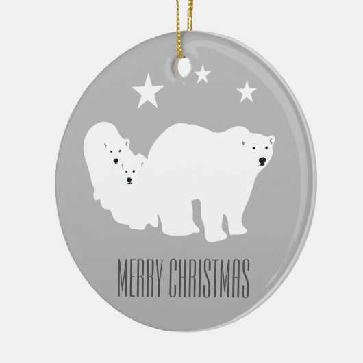 Polaire Beren Versiering kerstversiering Keramisch Ornament (Links)