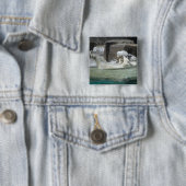 Polaire Beren Vierkante Button 5,1 Cm (In situ)