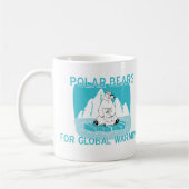 Polaire Beren voor opwarming van de aarde Koffiemok (Links)