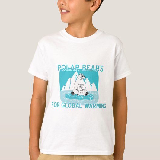 Polaire Beren voor opwarming van de aarde T-shirt (Voorkant)