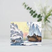 Polaire Beren, walrus en zeehonden Briefkaart (Staand voorkant)