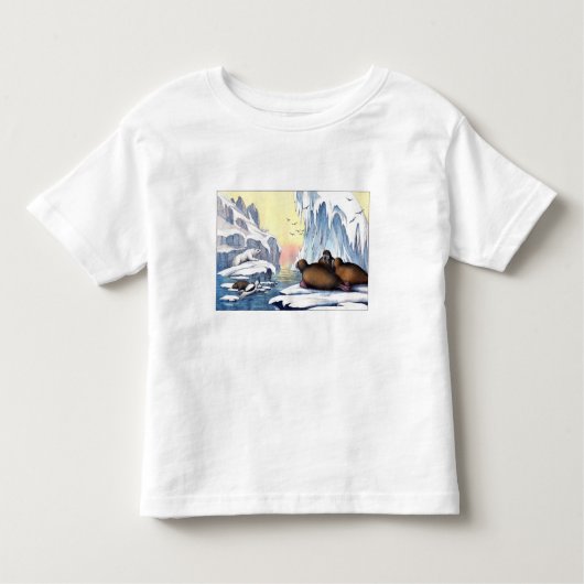 Polaire Beren, walrus en zeehonden Kinder Shirts (Voorkant)