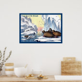 Polaire Beren, walrus en zeehonden Poster (Keuken)