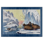 Polaire Beren, walrus en zeehonden Snijplank (Voorkant)