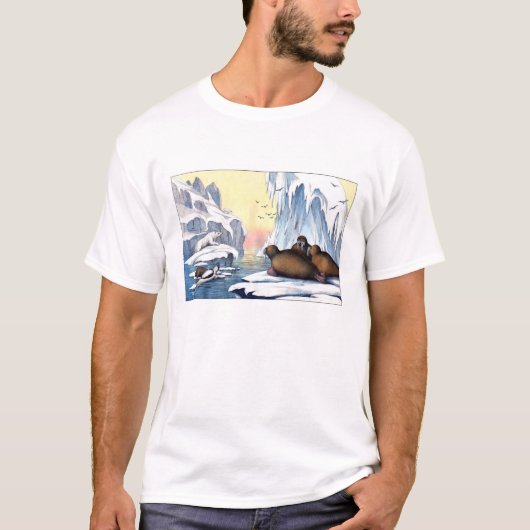 Polaire Beren, walrus en zeehonden T-shirt (Voorkant)