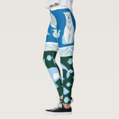 Polaire beren walvissen — zeegarsenaal leggings (Links)
