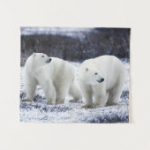 Polaire beren wandkleed (Voorkant (horizontaal))