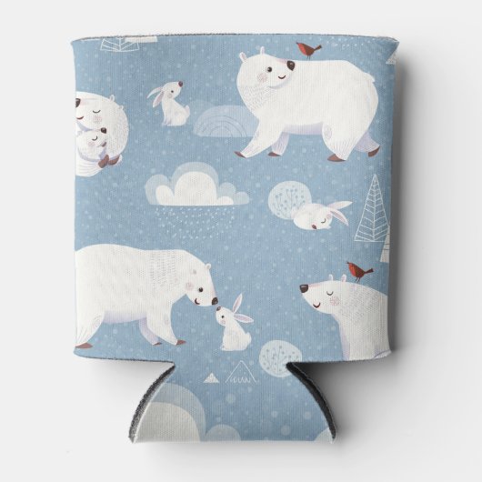 Polaire Beren Winter  Blikjeskoeler (Voorkant)