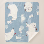 Polaire Beren Winter  Sherpa Deken (Voorkant)