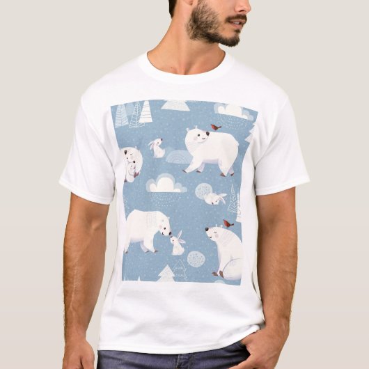 Polaire Beren Winter T-shirt (Voorkant)